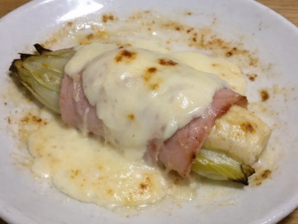 Recept Witlof met ham en banaan uit de oven